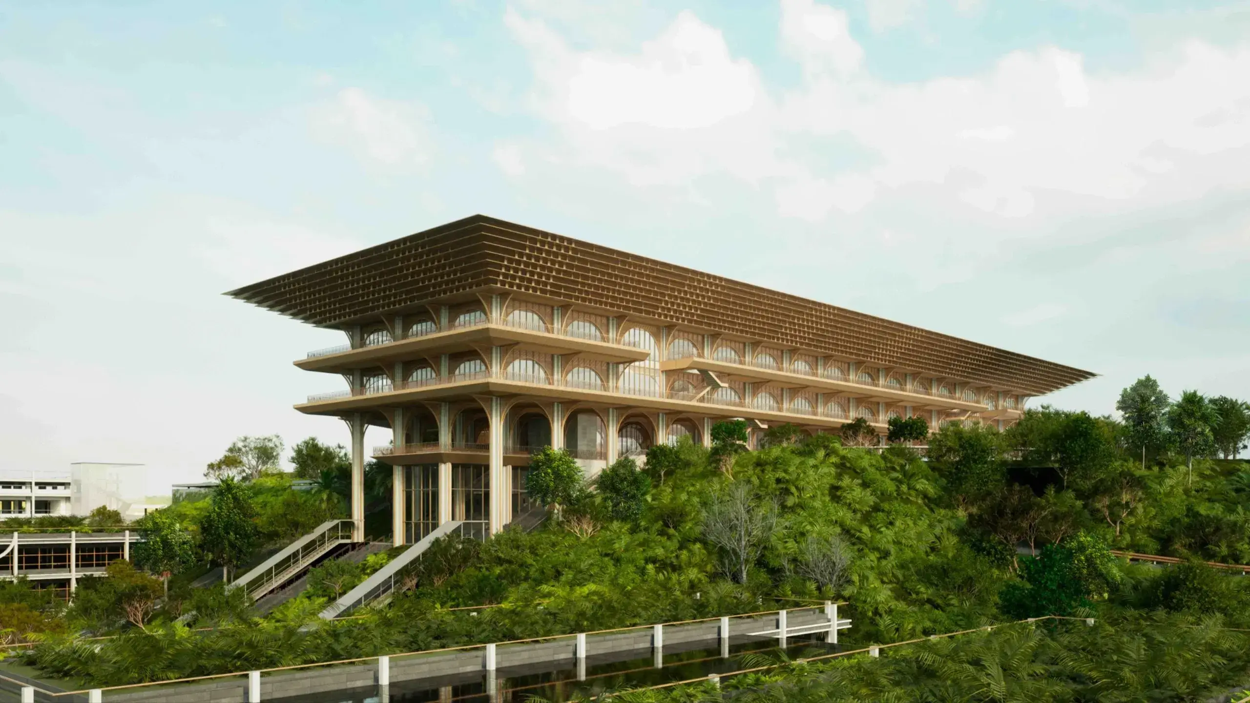 Foto van de Istana Wakil Presiden locatie in Nusantara