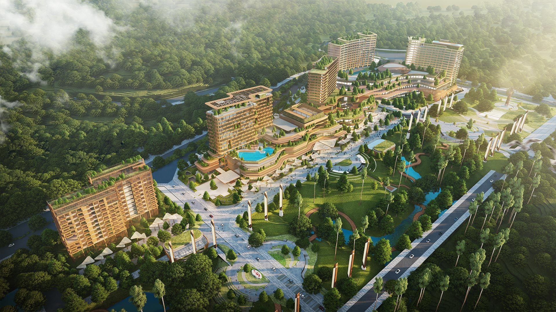 Background image showing the High Density Mixed Use as subject