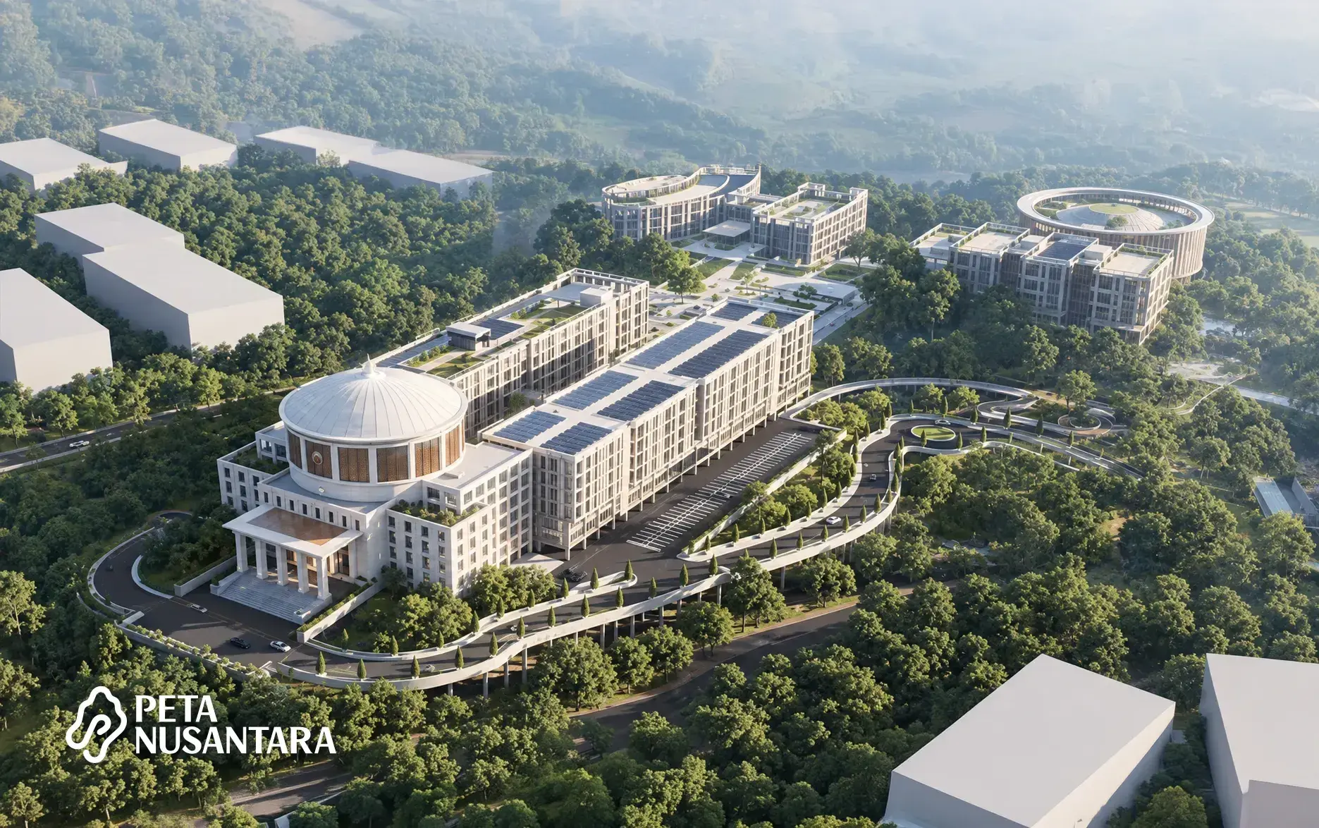 Image showing the Judicial Complex: MA, MK, KY location in Nusantara