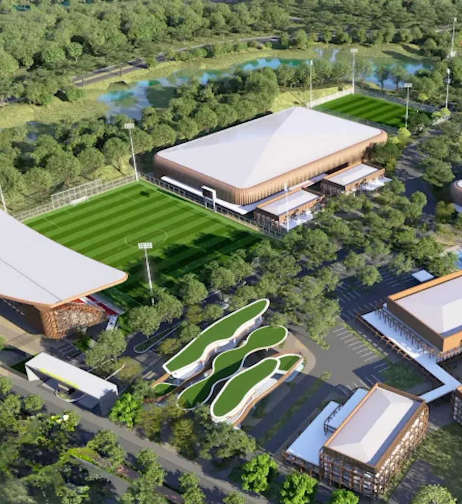 Gambar yang menunjukkan lokasi Training Center PSSI di Nusantara