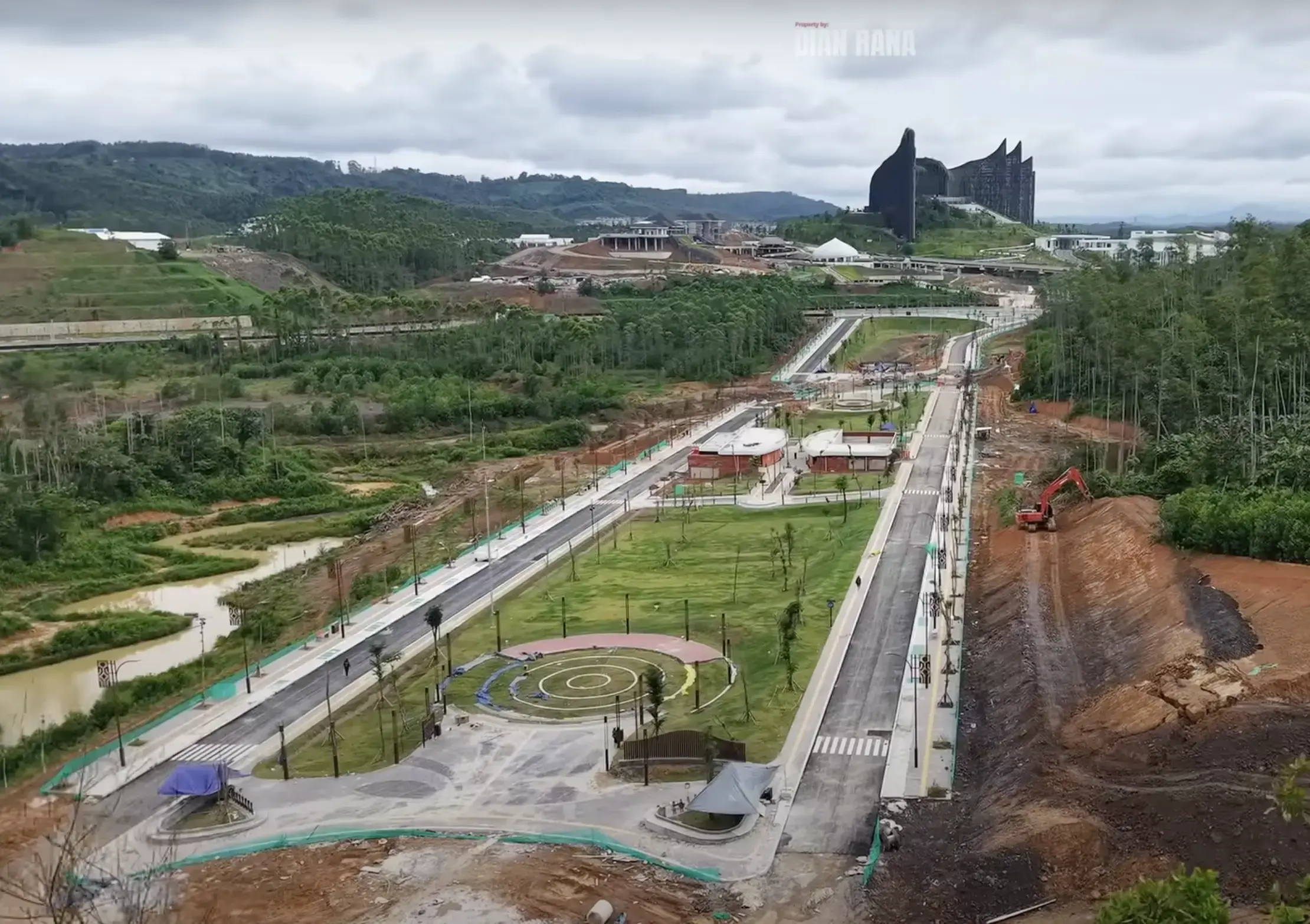 Gambar yang menunjukkan lokasi Plaza Yudikatif di Nusantara