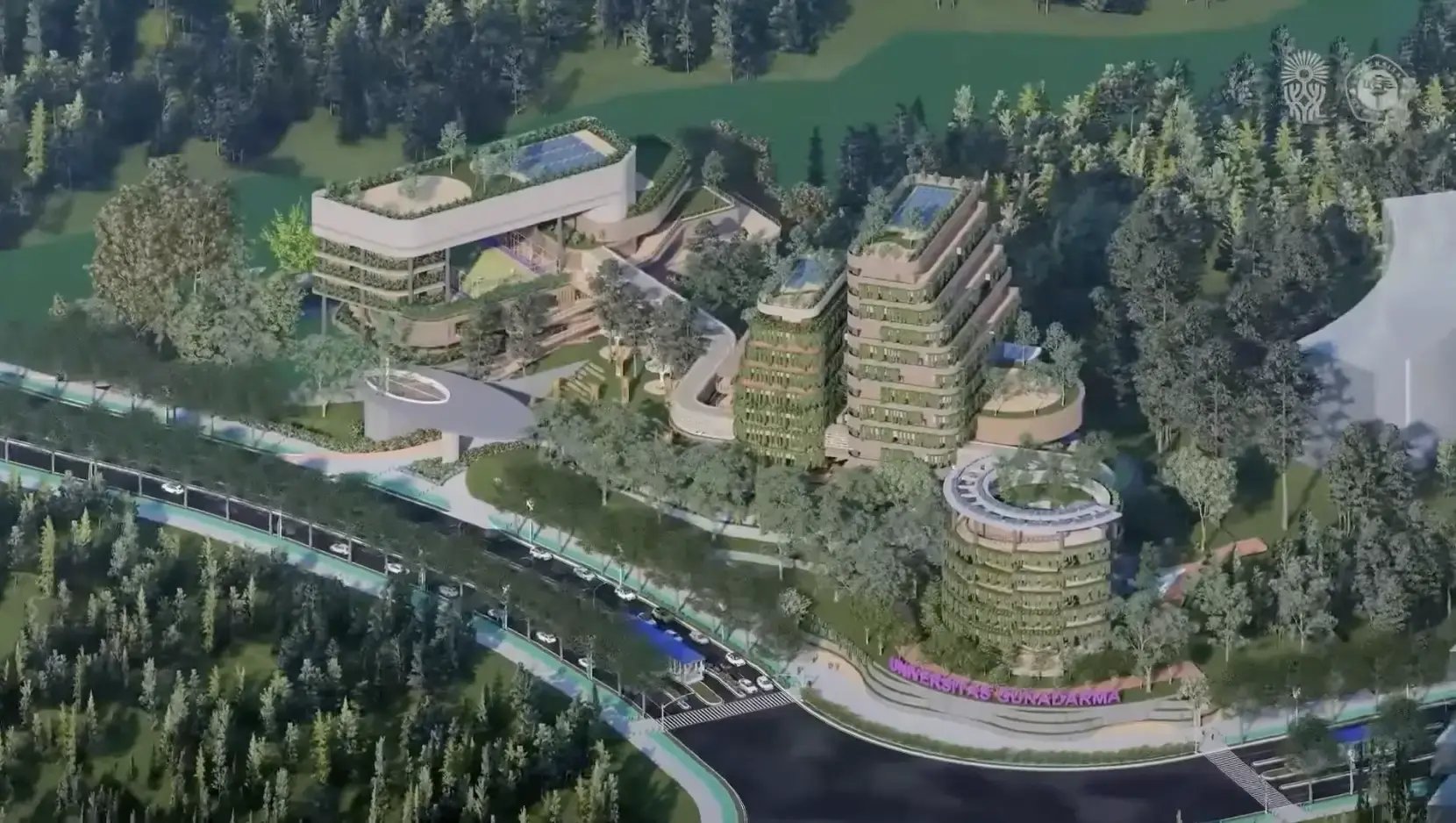 Gambar yang menunjukkan lokasi Gedung Kampus Program Doktor International Univ. Gunadarma di Nusantara
