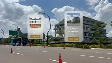 Image showing the AR location finder feature