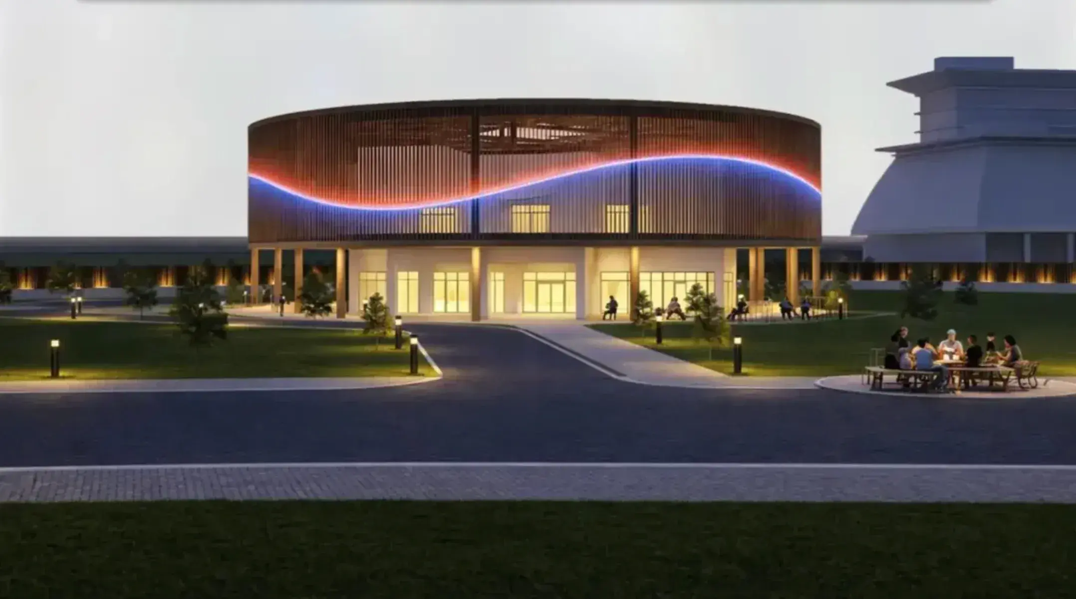 Gambar yang menunjukkan lokasi Smart City Cooperation Center di Nusantara